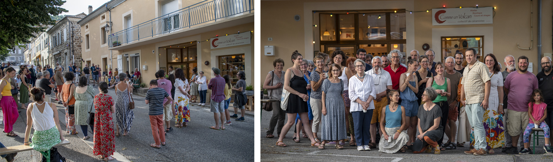 inauguration-comme-volcan-saint-pierreville Inauguration atelier-boutique Comme un Volcan